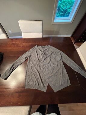 Banana Republic Women's Gray Open-Front Lightweight Cardigan